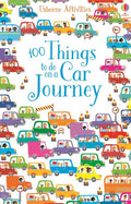 Vibrant children's book cover with blue decorative title surrounded by a busy illustration of colorful cartoon cars.