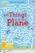 Blue book cover with red title text, colorful cartoon airplanes, and swirling white vapor trails against a bright sky.