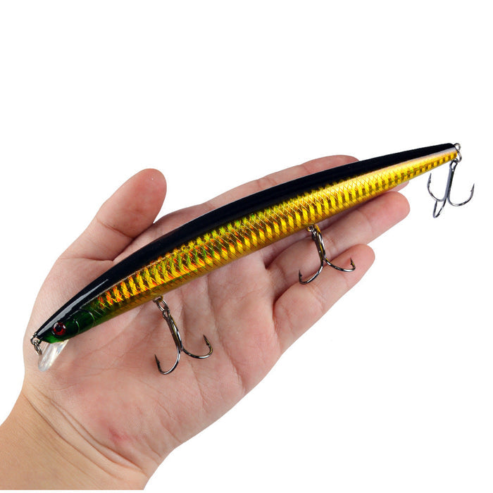 10pcs large fishing lures by dealonline.co.nz, 18cm hard bait with treble hooks, lifelike design for freshwater and saltwater fishing