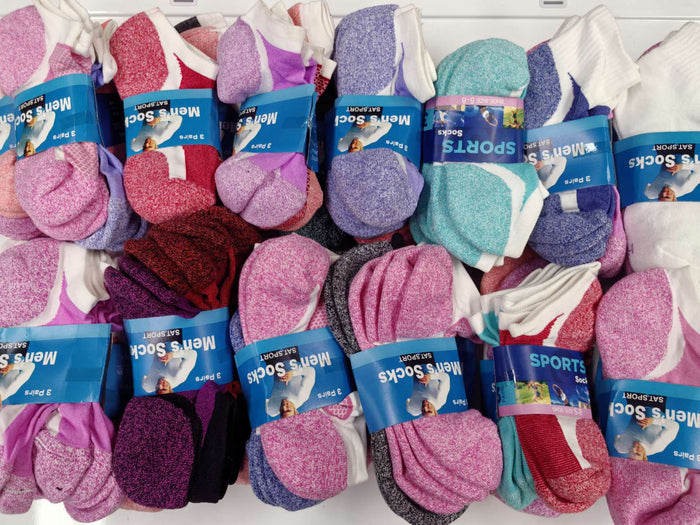 12 pairs of breathable ankle compression sports socks in assorted colors, suitable for sizes 6-10, from dealonline.co.nz