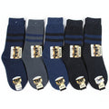 Pair of men's thermal work socks from dealonlinenz by dealonline.co.nz, showing cozy, thick fabric ideal for cold weather.