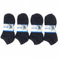 Pair of black thin ankle socks from dealonline.co.nz, size M7-11/W8-12, shown laid flat for casual wear.