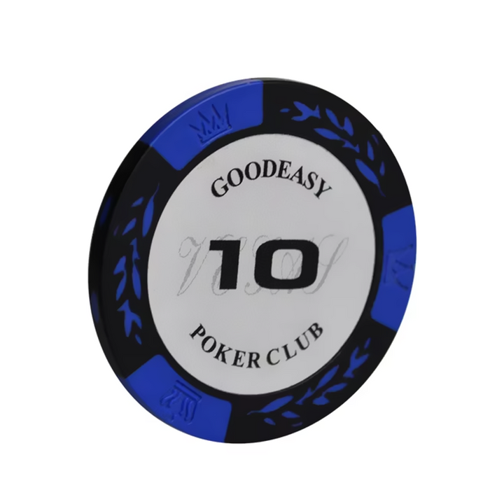Assorted 14g poker chips tokens set with 25 pieces, featuring colorful casino-style design and branding from dealonline.co.nz