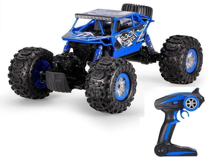 Red and black 2.4G 4WD amphibious RC buggy car with rugged tires and compact design, suitable for off-road and water adventures.