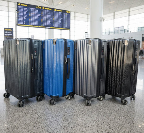 Lightweight 28-inch hardcase check-in suitcase with four wheels, ideal for travel, by dealonline.co.nz