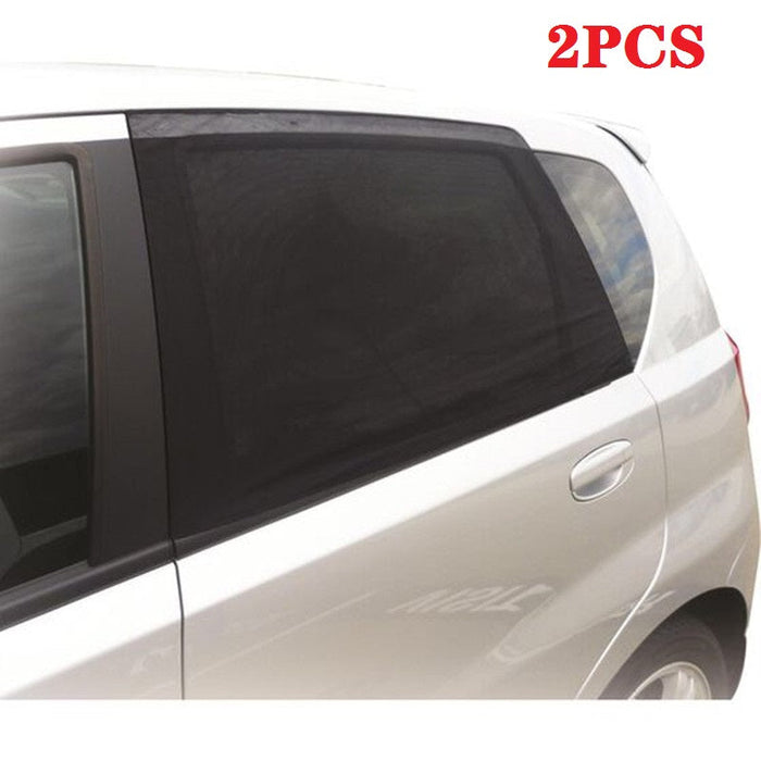 Dealonlinenz car side rear window sunshade mesh cover for SUV, blocks sunlight and reduces heat, easy to install.