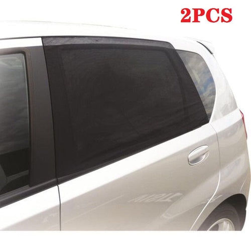 Dealonlinenz car side rear window sunshade mesh cover for SUV, blocks sunlight and reduces heat, easy to install.