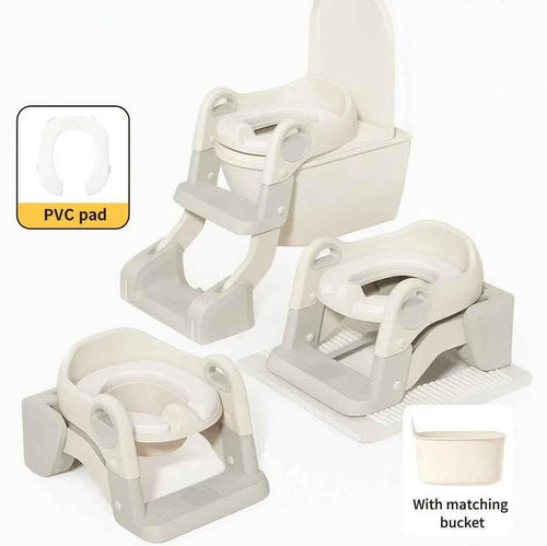 Baby Way NZ 3-in-1 potty training seat with ladder and detachable potty, child-sized toilet seat and step stool for toddlers.