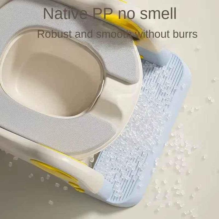 Baby Way NZ 3-in-1 potty training seat with ladder and detachable potty, designed for comfortable toddler toilet training.