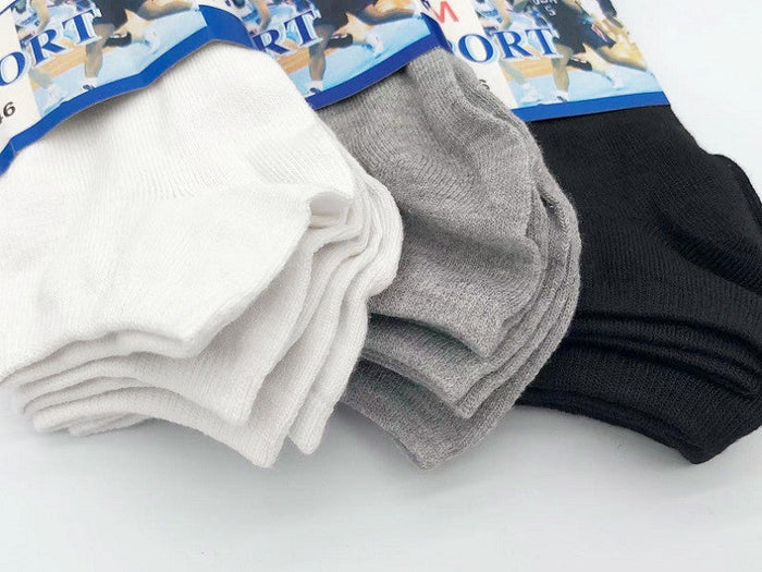 Set of 36 colorful thin ankle socks for men and women from dealonline.co.nz, featuring assorted sizes and vibrant styles.