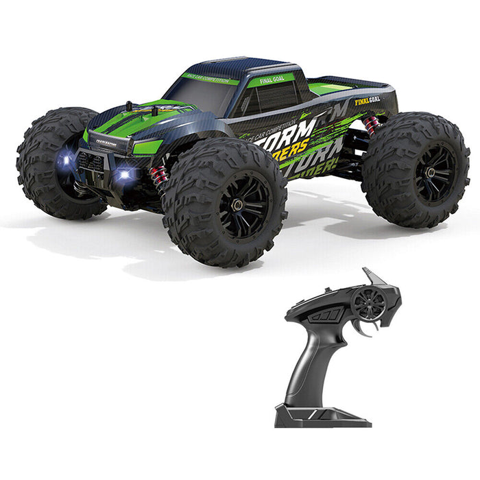 Dealonlinenz 1:16 off-road 4WD electric RC truck with high-speed all-terrain tires, perfect for outdoor toy play.