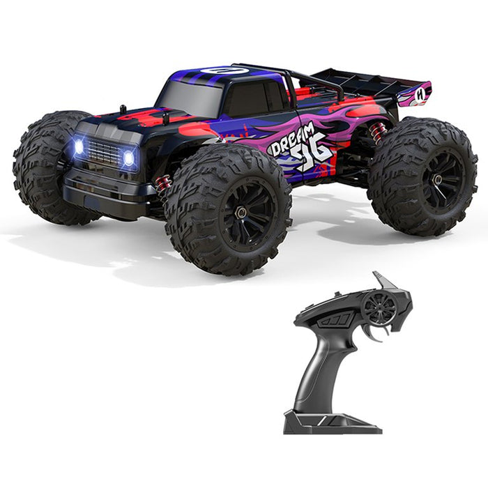 Dealonlinenz 1:16 off-road 4WD electric RC truck with high speed, rugged tires, suitable for all terrains and outdoor play.
