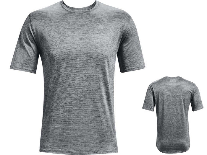 Dealonlinenz 3XL quick-drying sports stretch T-shirt in black, featuring a fitted design and breathable fabric for active wear.