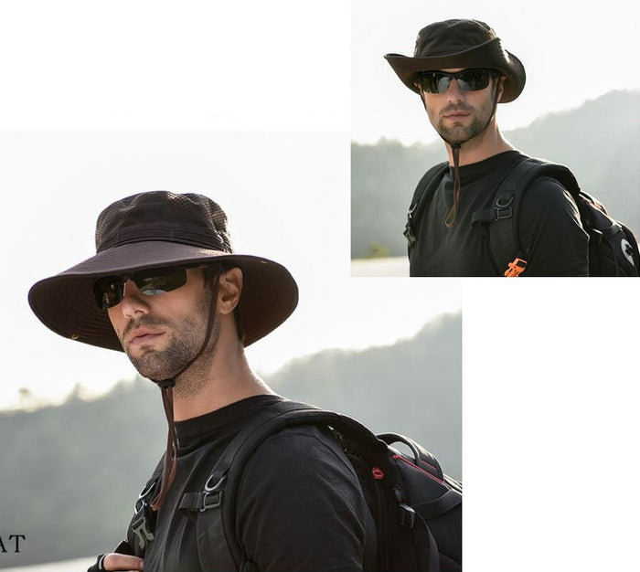 Dealonlinenz sun hat bucket style with four color options, outdoor fishing and hiking cap with UV protection.