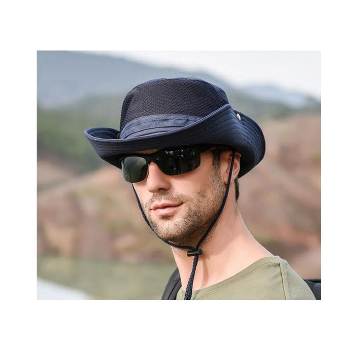 Dealonlinenz sun hat bucket style in four colors, outdoor fishing and hiking cap with UV protection, lightweight and breathable fabric.