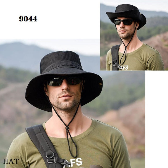 Dealonlinenz sun hat bucket cap in four colors, outdoor fishing and hiking UV protection hat with wide brim