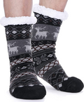 Four pairs of dealonlinenz men's fuzzy winter slippers with soft, warm fabric and gripper soles for indoor comfort.