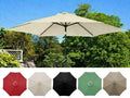 Round garden umbrella cover in 5 colours for 8-arm parasol, 2.7 meters, by dealonline.co.nz, designed to replace umbrella cloth.