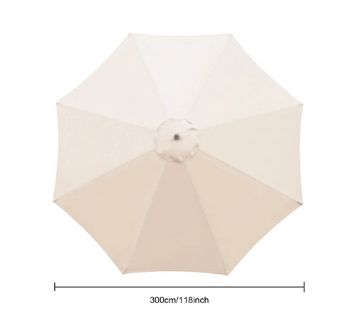 Round garden umbrella cover in five colors, 2.7m size, designed for 8-arm parasols, by dealonline.co.nz.