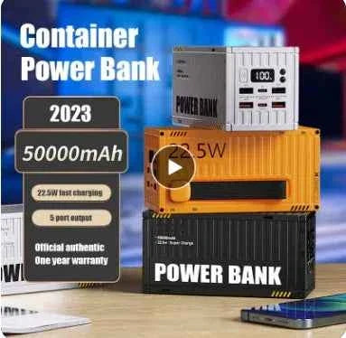 Mead's Supply 50000mAh power bank with 22.5W fast charging, portable camping and travel outdoor power bank.