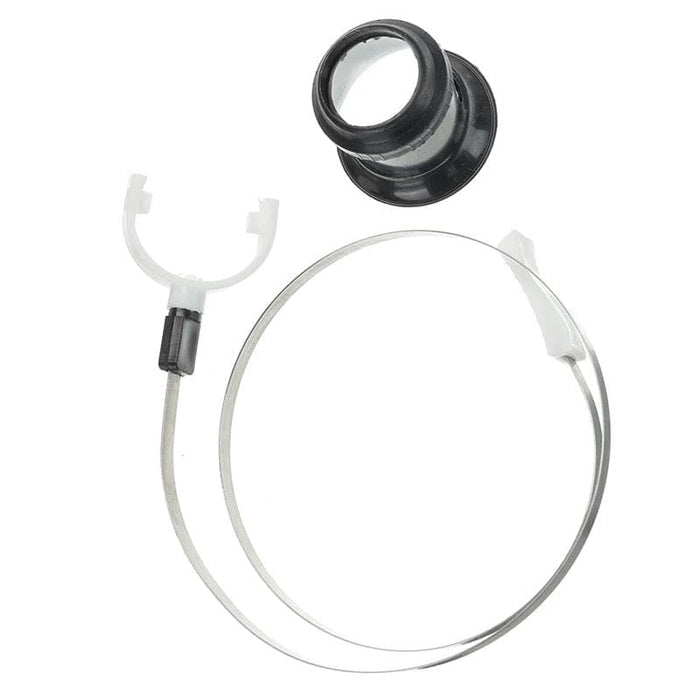 Set of five magnifying glasses for watch tools, featuring clear lenses and ergonomic handles for precise watch inspection.