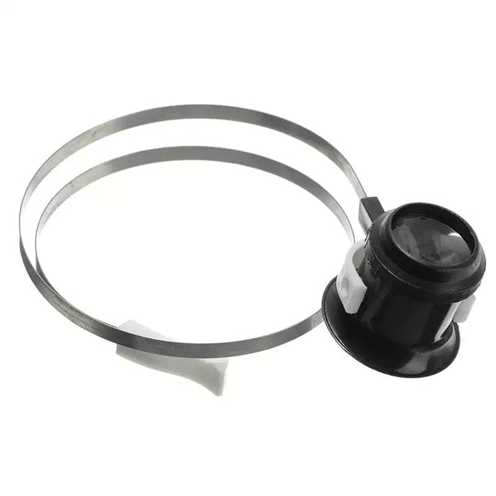 Set of five magnifying glasses for watch tools, featuring clear lenses and ergonomic handles for detailed watch inspection.