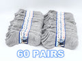 Pair of grey thin ankle socks from dealonline.co.nz, suitable for sizes M7-11 and W8-12, shown in the image.