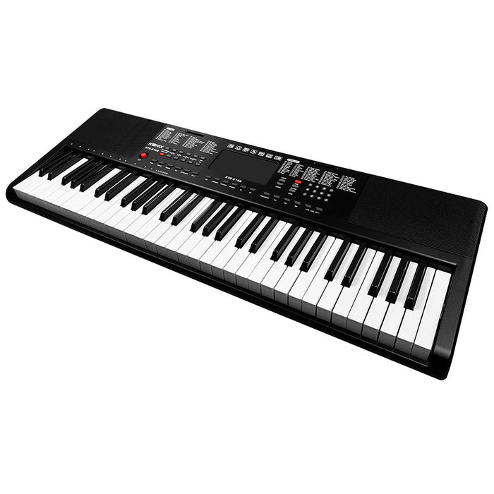 Portable 61-key multimedia electronic piano by dealonline.co.nz, featuring musical keys and electronic controls for versatile play.