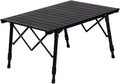 ECOTREK aluminium height-adjustable camping table with 89cm height, portable outdoor table suitable for outdoor activities and camping.