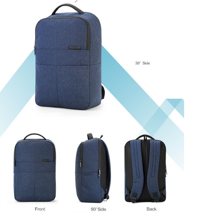 ECOTREK American Tourister GUAM Series backpack with multiple compartments and padded straps, suitable for travel and daily use.
