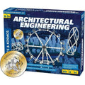 Blue STEM kit box showing white Ferris wheel and tower models with a gold award seal against a city backdrop.
