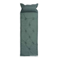 Mead's Supply & Equipment inflatable camping mattress in army green, moisture-proof sleeping pad, 180x60x2.5cm, 200kg capacity.