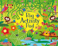Bright jungle-themed cover featuring a cartoon tiger, monkey, toucan, and crocodile among green vines and flowers.