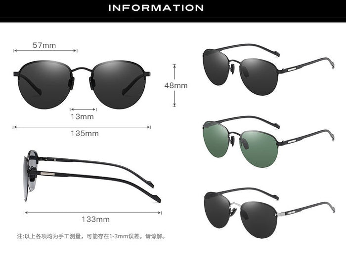 Dealonlinenz black polarized sunglasses with hydrophobic coating and anti-blue ray lens, stylish and protective eyewear.