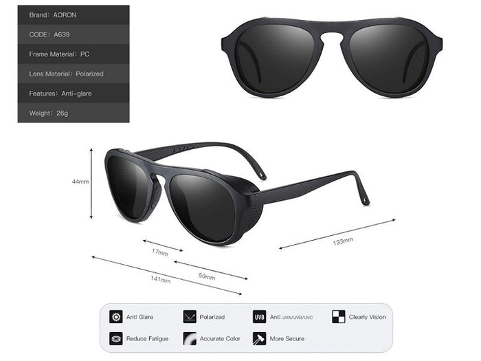 Blue HD polarized sunglasses with anti-blue ray coating and hydrophobic lens from dealonline.co.nz, showcasing stylish eyewear.