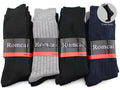 Set of 12 dealonlinenz business crew socks, dress socks for men, shown in neutral colors, ideal for professional wear.