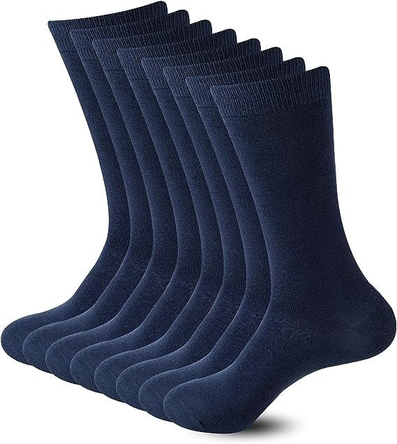Men's navy business crew socks from dealonline.co.nz, 12 pairs of dress socks in size 7-10, displayed in a pack.