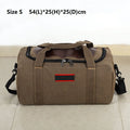 ECOTREK canvas storage bag for travel, camping, and moving, high-capacity luggage bag with durable fabric and spacious design.