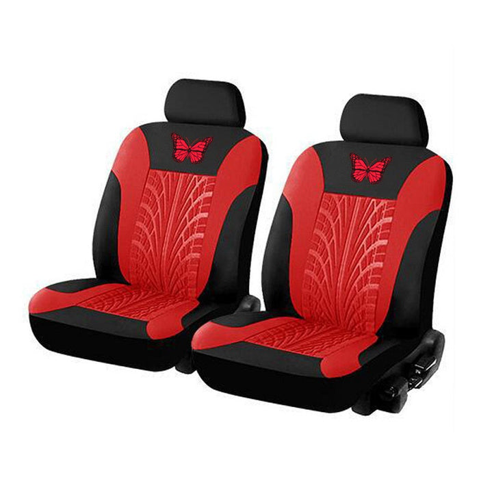 Dealonlinenz polyester car seat cover for two front seats, waterproof protector with a sleek, durable design.