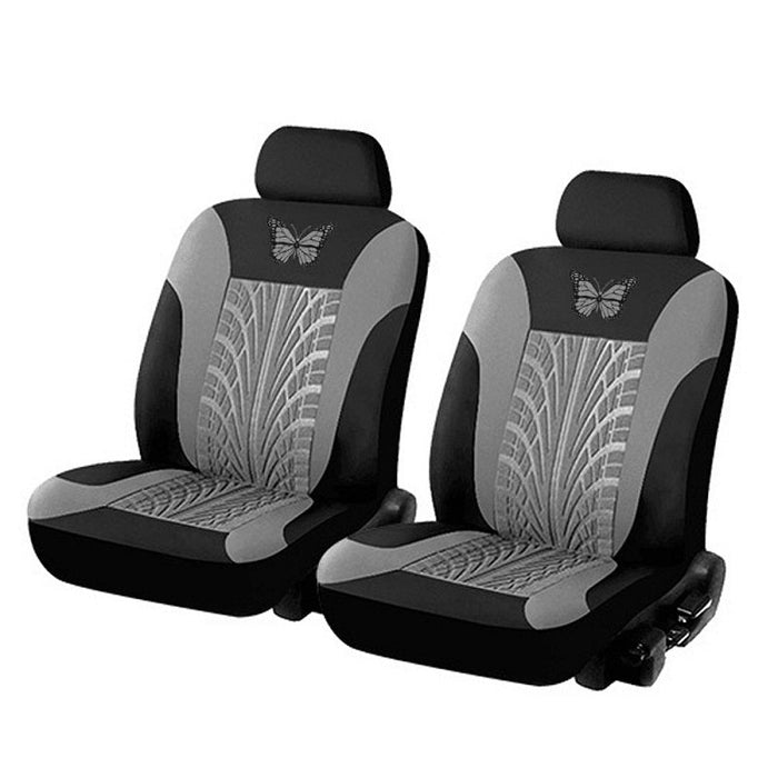 Dealonlinenz polyester car seat cover for front seats, protects seats from dirt and wear, easy to install and clean.