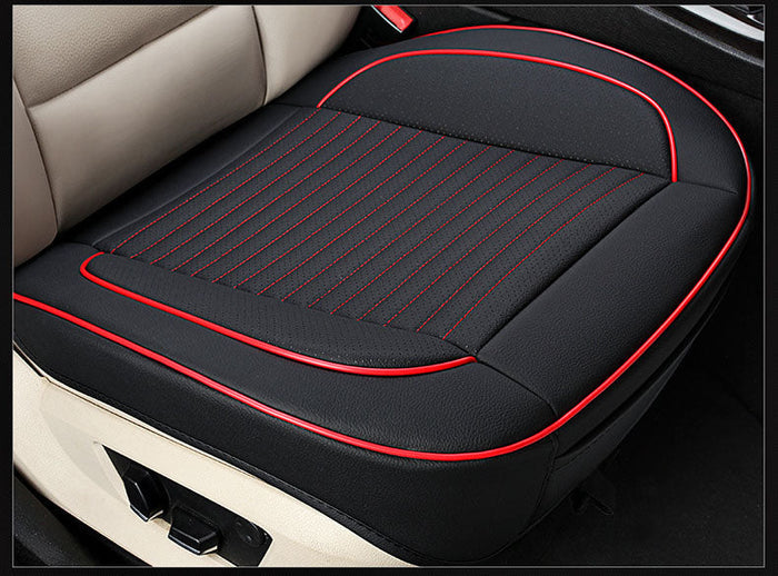 Faux leather car seat cover set for five-seater vehicle, includes front and rear cushions, premium quality from dealonlinenz.