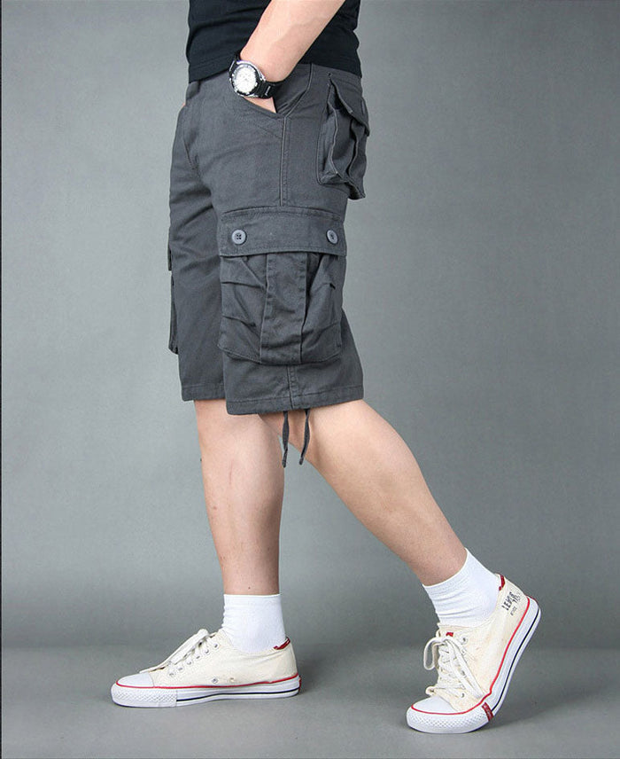 Outdoor cargo shorts by dealonline.co.nz, solid color work and hiking shorts with comfortable fit for camping and outdoor activities.