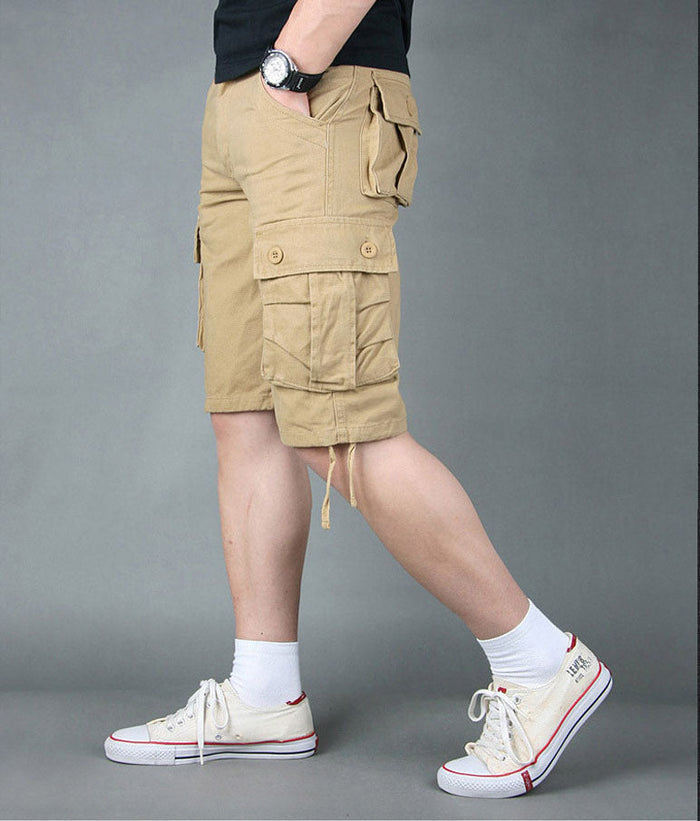 Blue dealonline.co.nz cargo shorts with multiple pockets, ideal for outdoor work, hiking, and camping activities.