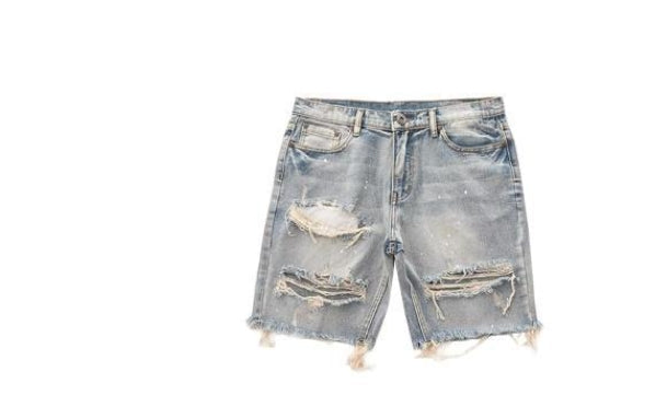 Casual Washed Denim Loose Fit Jorts