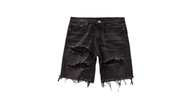 Casual Washed Denim Loose Fit Jorts