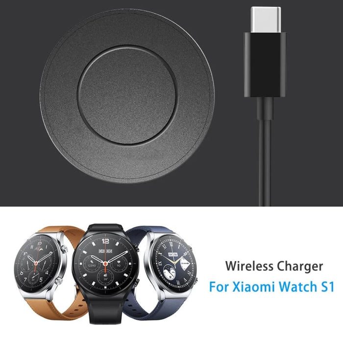 Xiaomi Watch S1 charger by That Watch Shop showing a compact charging dock for Xiaomi smartwatch model S1.