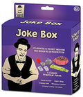 Purple packaging with a laughing man in a bowler hat and images of 5 gags including a whoopee cushion and snappy gum.