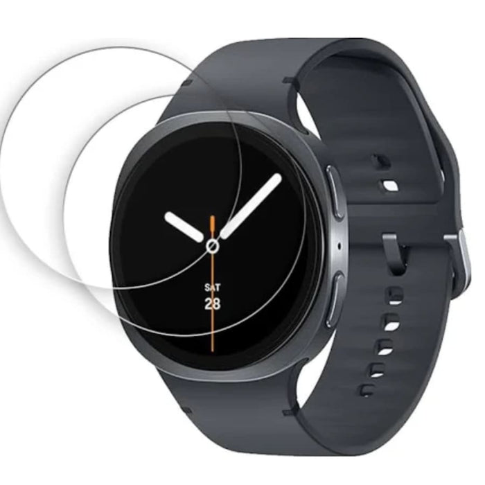 Clear screen protector for Samsung Galaxy Watch 8 (44mm), designed to protect the watch face from scratches and damage.