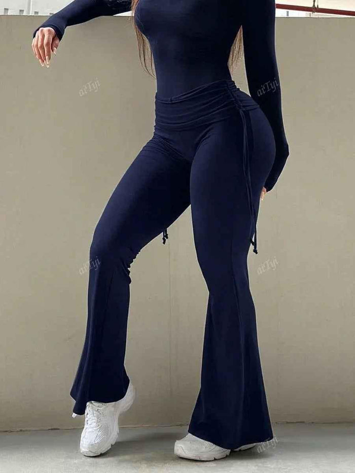 Black Stylish 3Sixty5 women's pants featuring a comfortable, tailored fit and modern design, perfect for casual or professional wear.