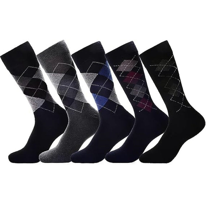 Set of 60 dealonline.nz men's crew socks with patterned designs, perfect for business and casual wear, wholesale bulk pack.